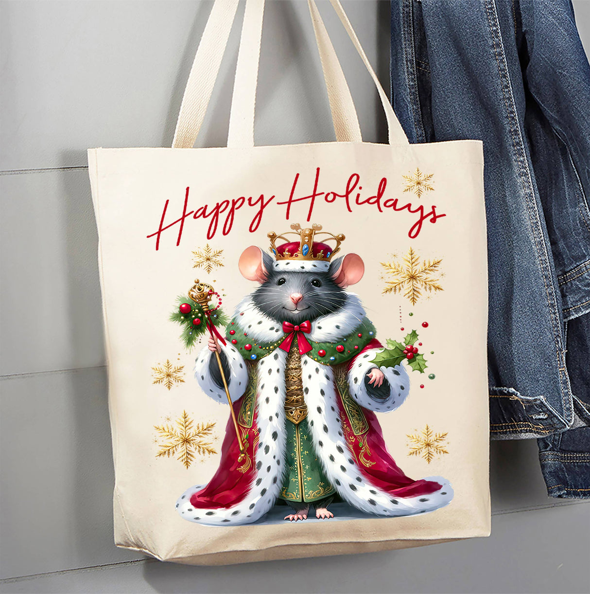 Mouse King Nutcracker Holiday Tote