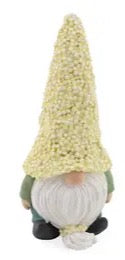 Daisy Hat Gnome – Choice of Pink or Yellow Resin Spring Figurine