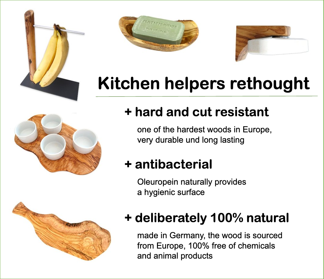 Olive Wood Carving & Serving Board with Juice Rim – Made in Germany by Olivenholz-Erleben