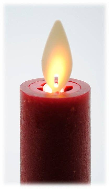 LED Taper Candle with Flickering Flame & Remote – Choice of Size (Set of 2)