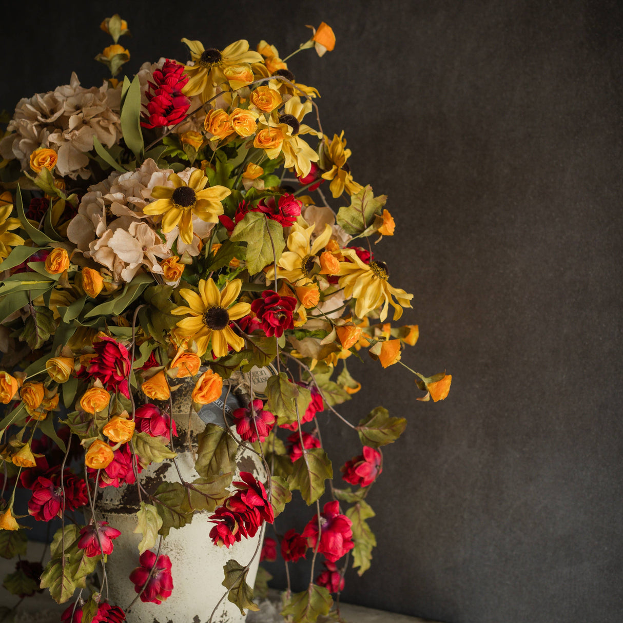 39″ Red Hops Greenery Stem – Realistic Faux Vine for Farmhouse & Holiday Décor