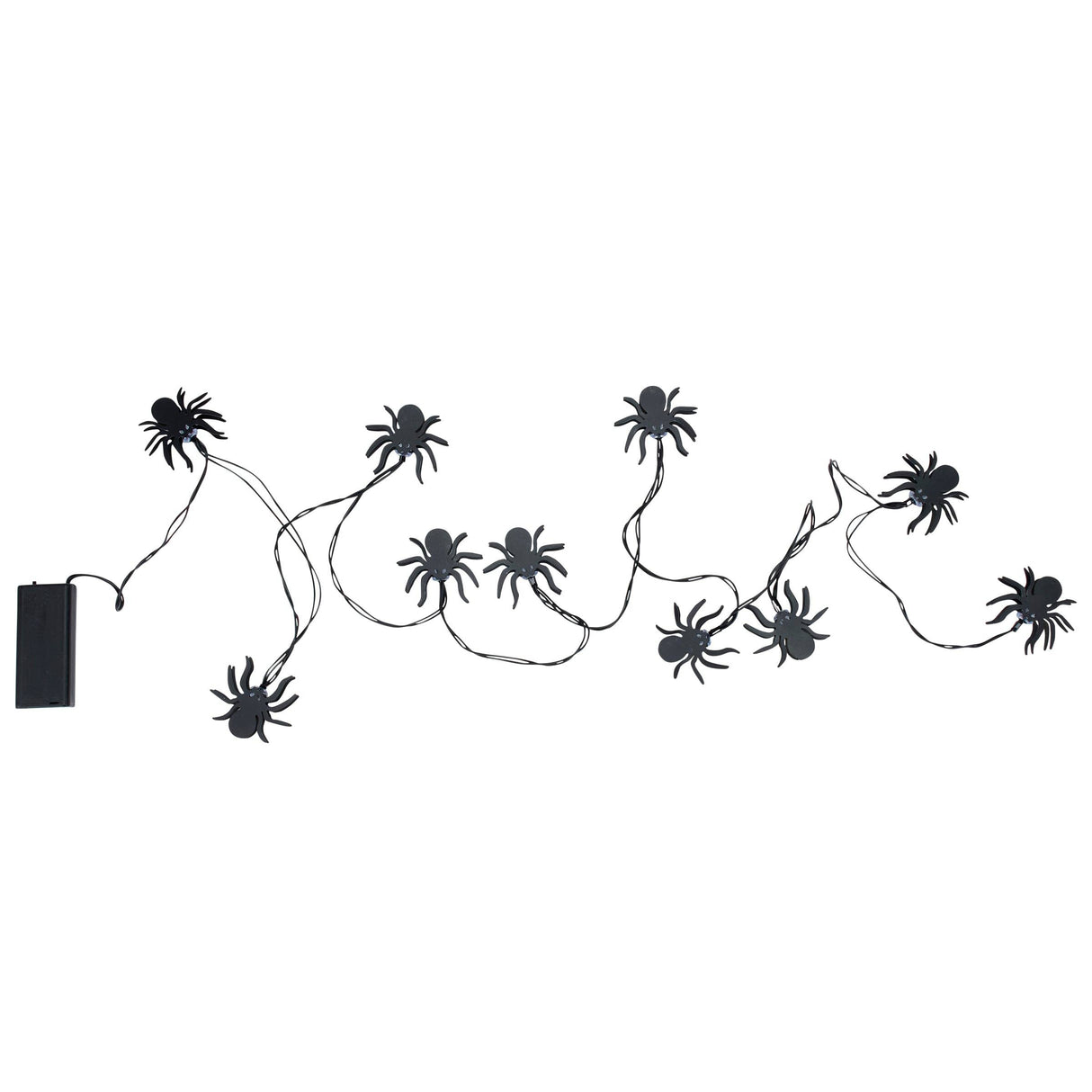 Glowing Spider String Lights – 71" Wire (Set of 10)