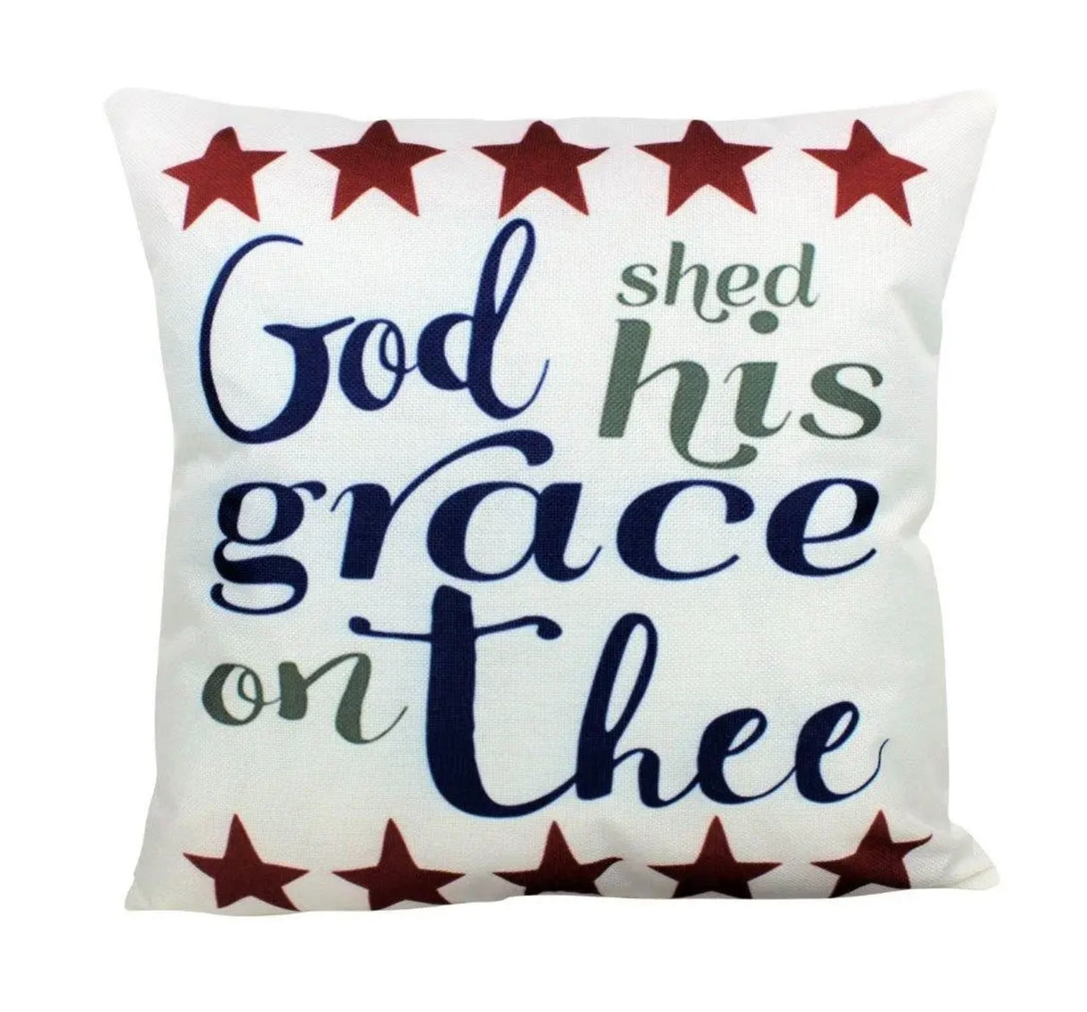 God Shed His Grace on Thee Pillow Cover – 12x12