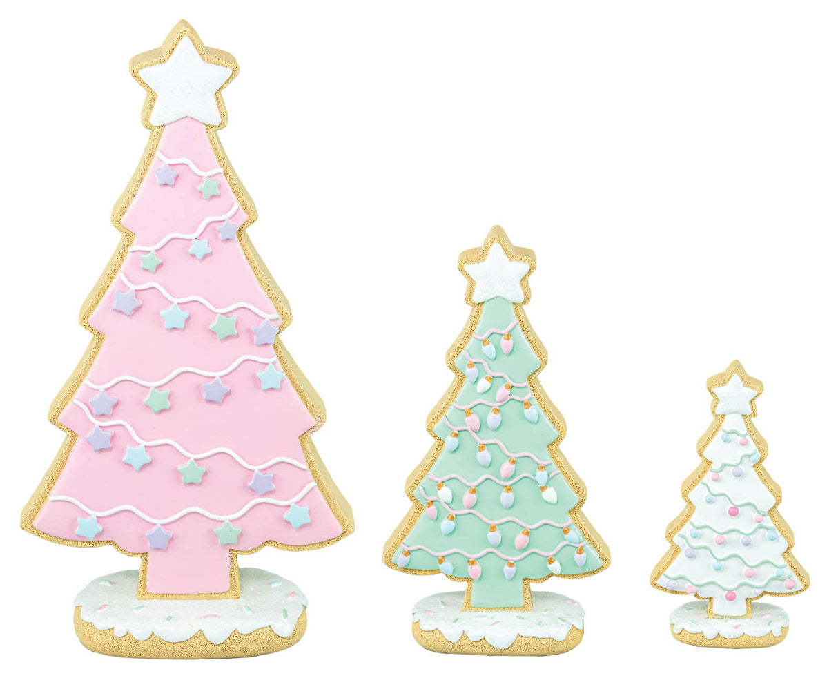 Pastel Gingerbread Tree Set