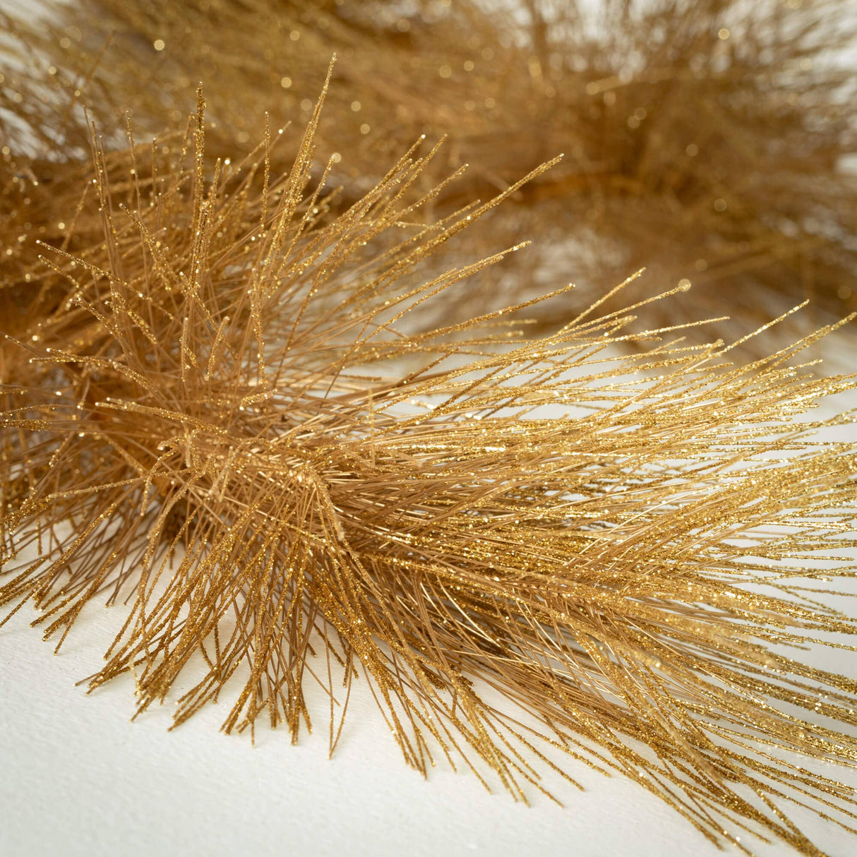 Metallic Pine Garland – 6′ Faux Garland in Gold or Champagne