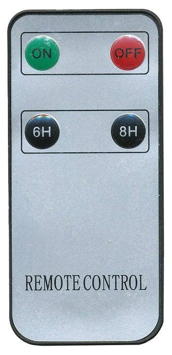 LED Taper Candle with Flickering Flame & Remote – Choice of Size (Set of 2)