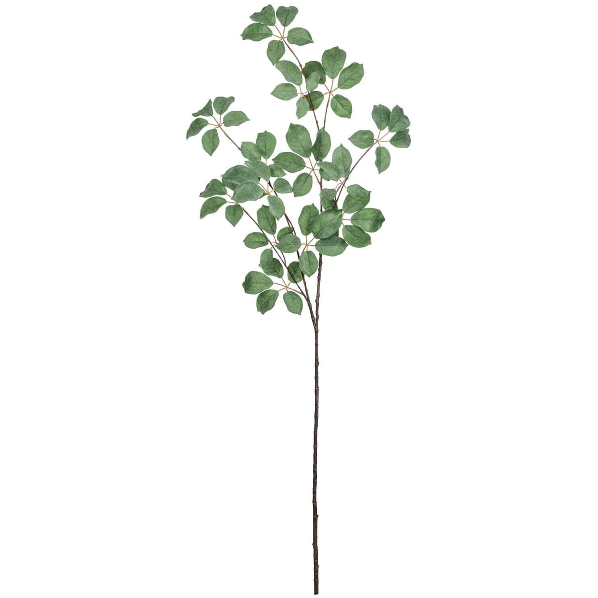 Realistic Green Leaf Branch – 53" Faux Foliage Stem