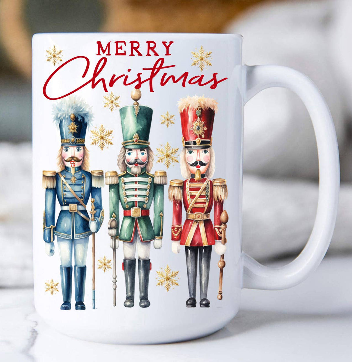 Merry Christmas Holiday Nutcrackers Coffee Mug