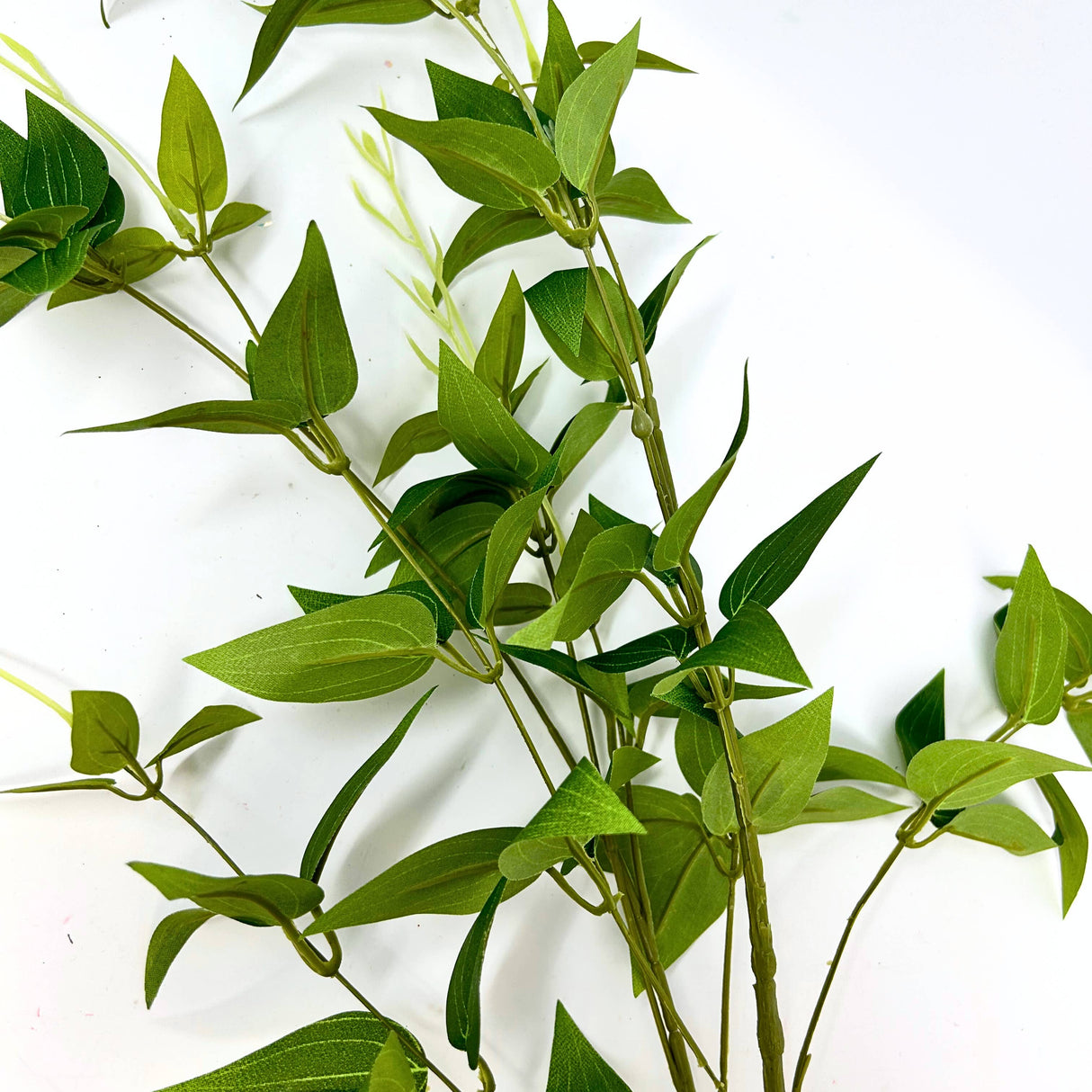 46″ Clematis Leaf Spray – Two-Toned Green Faux Stem for Spring & Summer Floral Arrangements