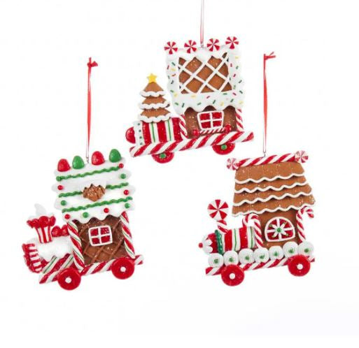 Gingerbread Train Ornaments – Claydough Assortment