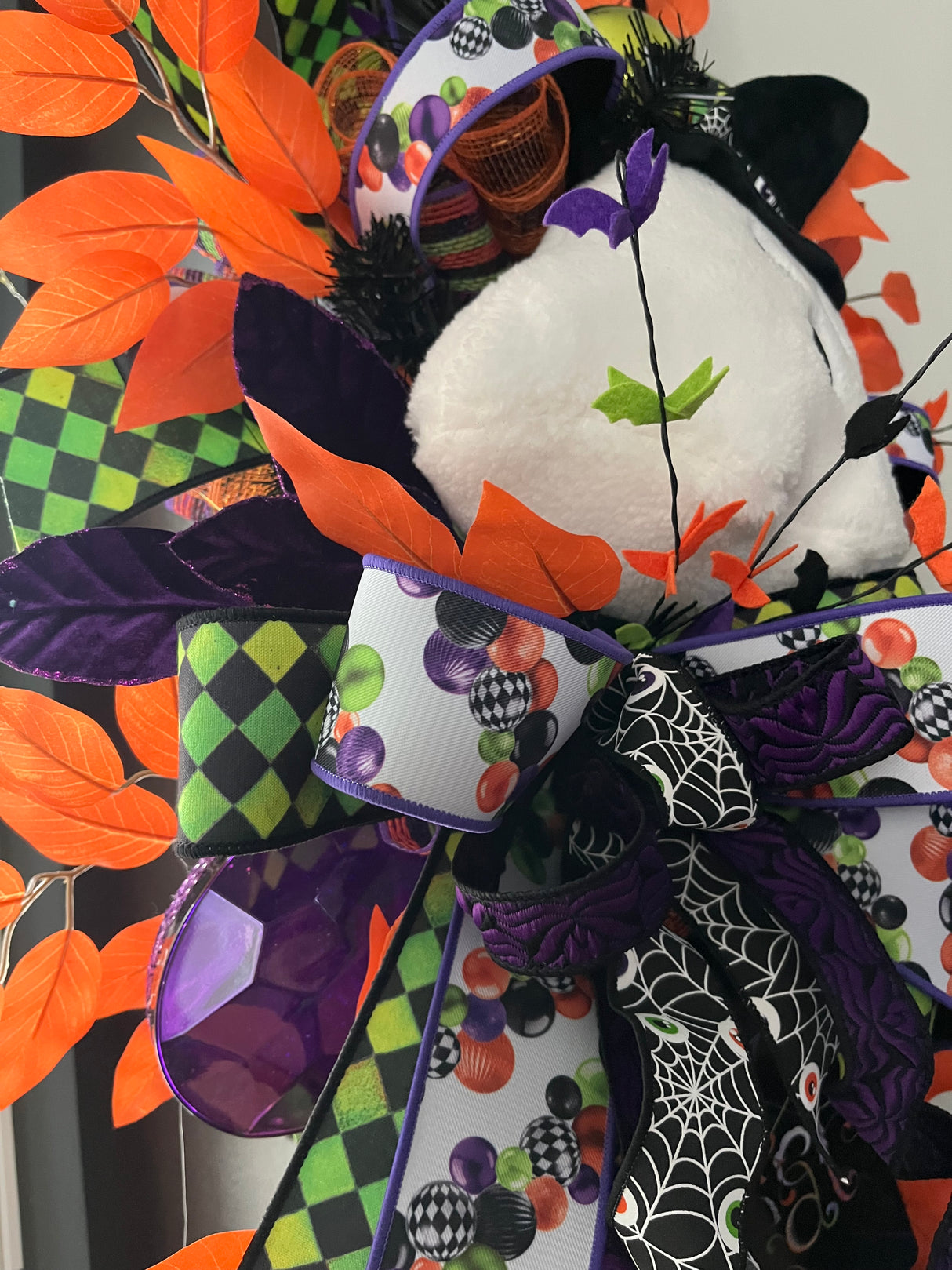 Halloween Door Swag – “Trick or Treat” Ghost Edition