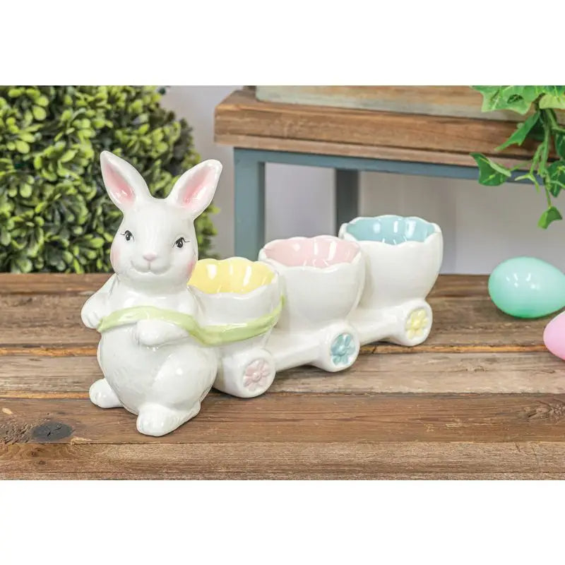 Easter Bunny Egg Holder Train