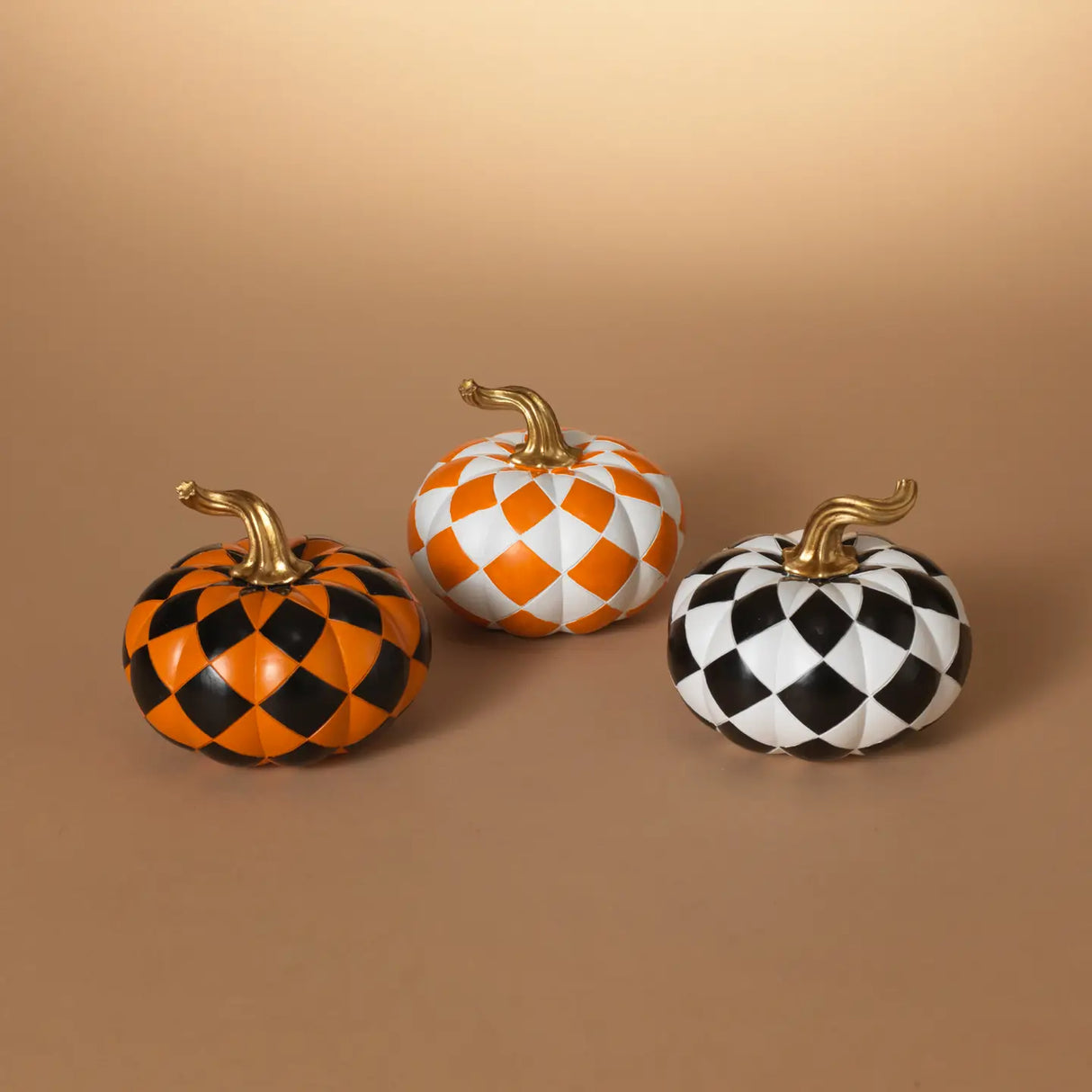 Harlequin Resin Pumpkin