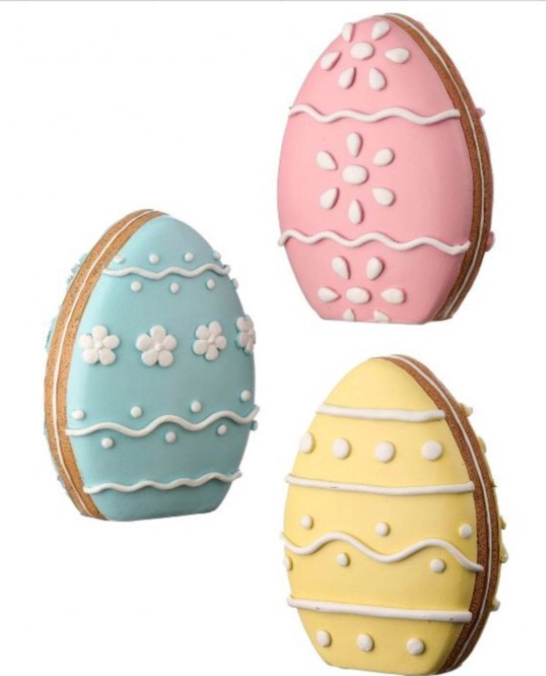 Vintage Easter Egg Cookie Figurine – 5″ Resin Tabletop Accent
