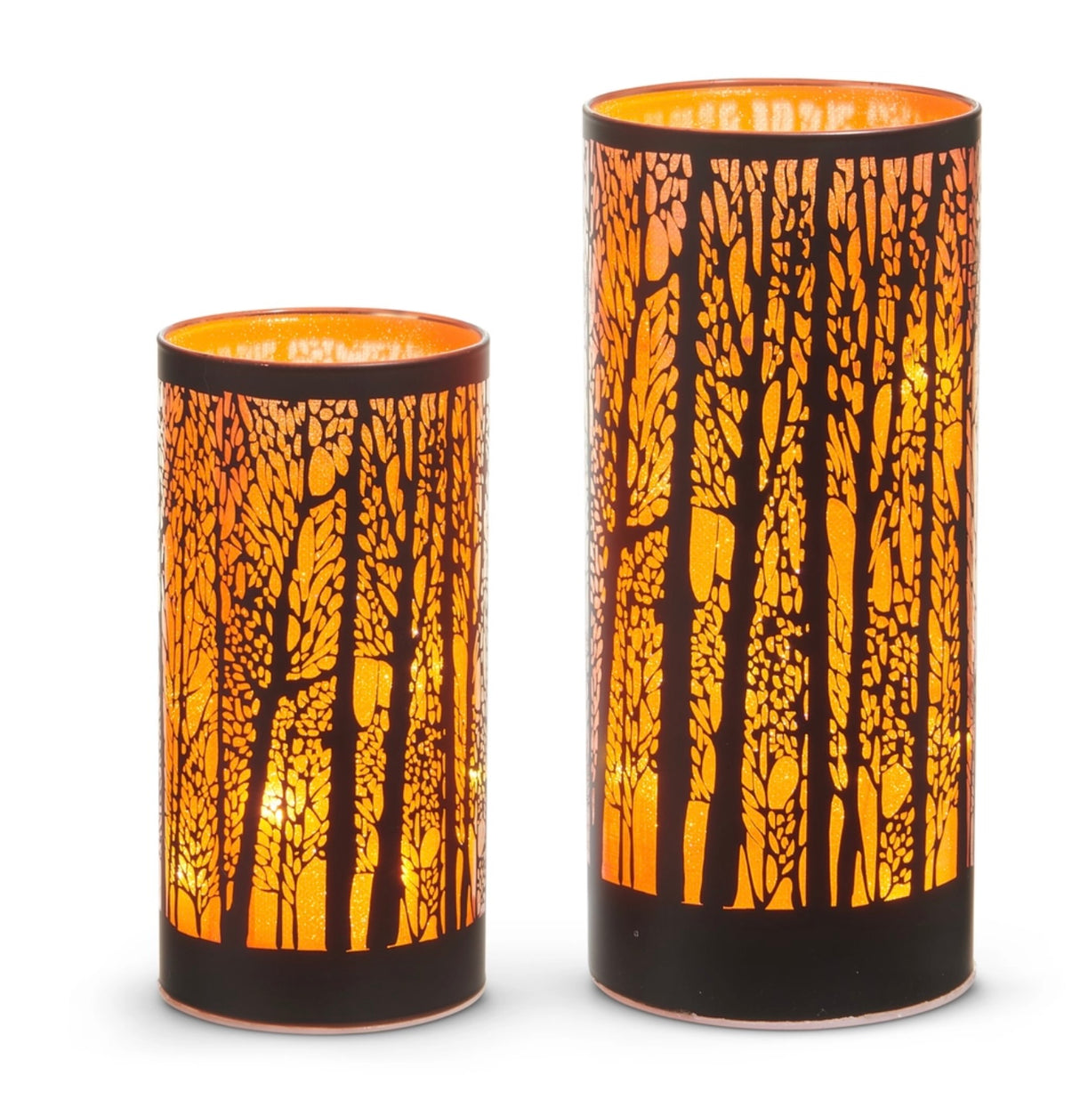 Lighted Spooky Tree Lanterns – Set of 2