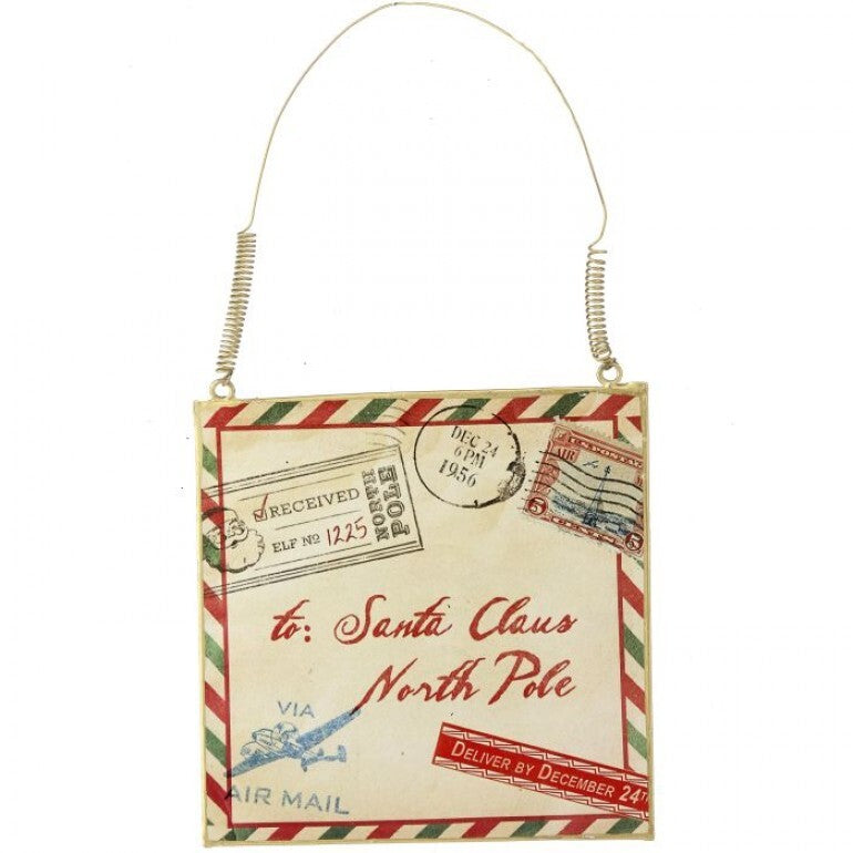 Metal Vintage Postcard Ornament – 6"