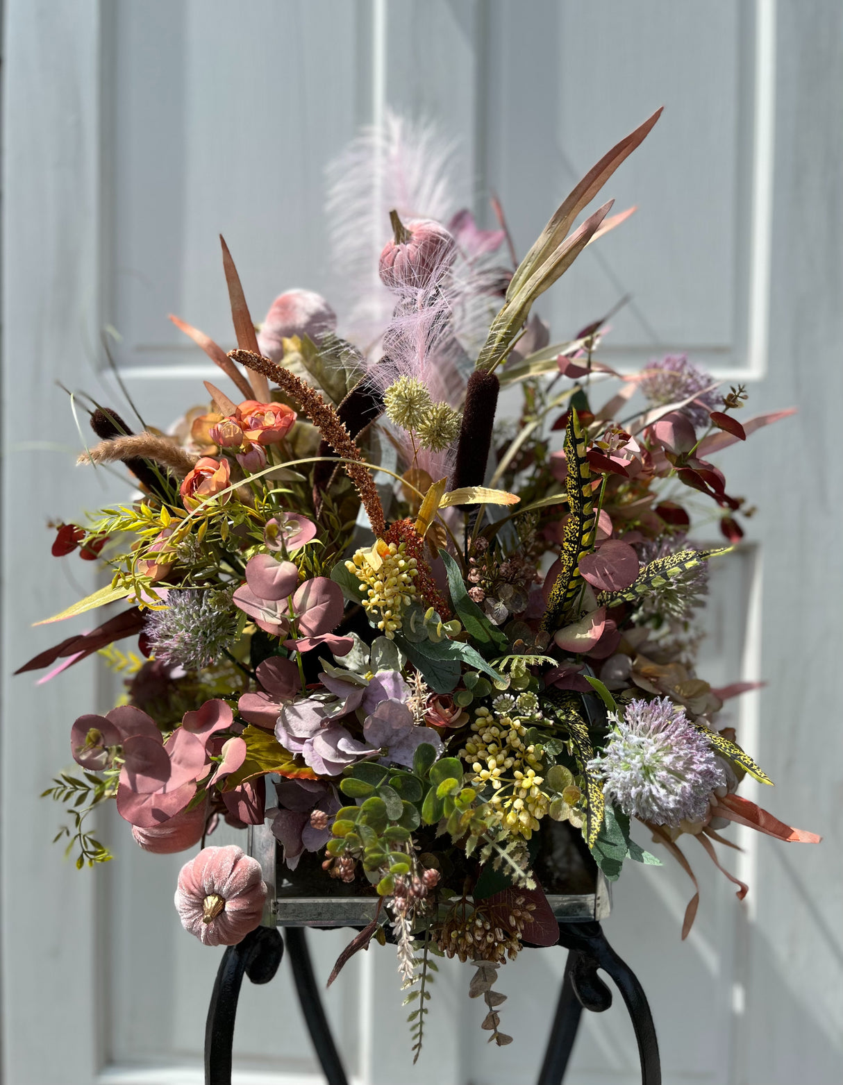 Autumnal Blush Floral Centerpiece