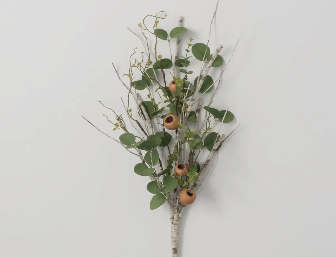 Birch Eucalyptus Pod Greenery Spray