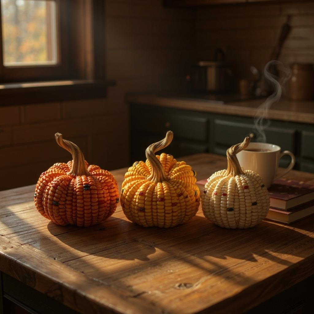 Small Maize Harvest Pumpkin – Set of 3
