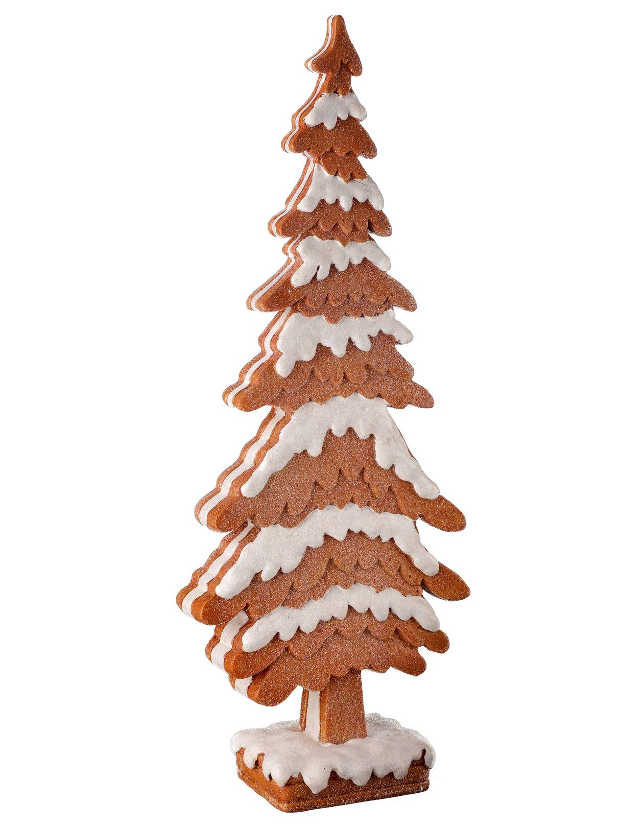 14" Layered Gingerbread Tree – Resin Christmas Kitchen Decor by Regency
