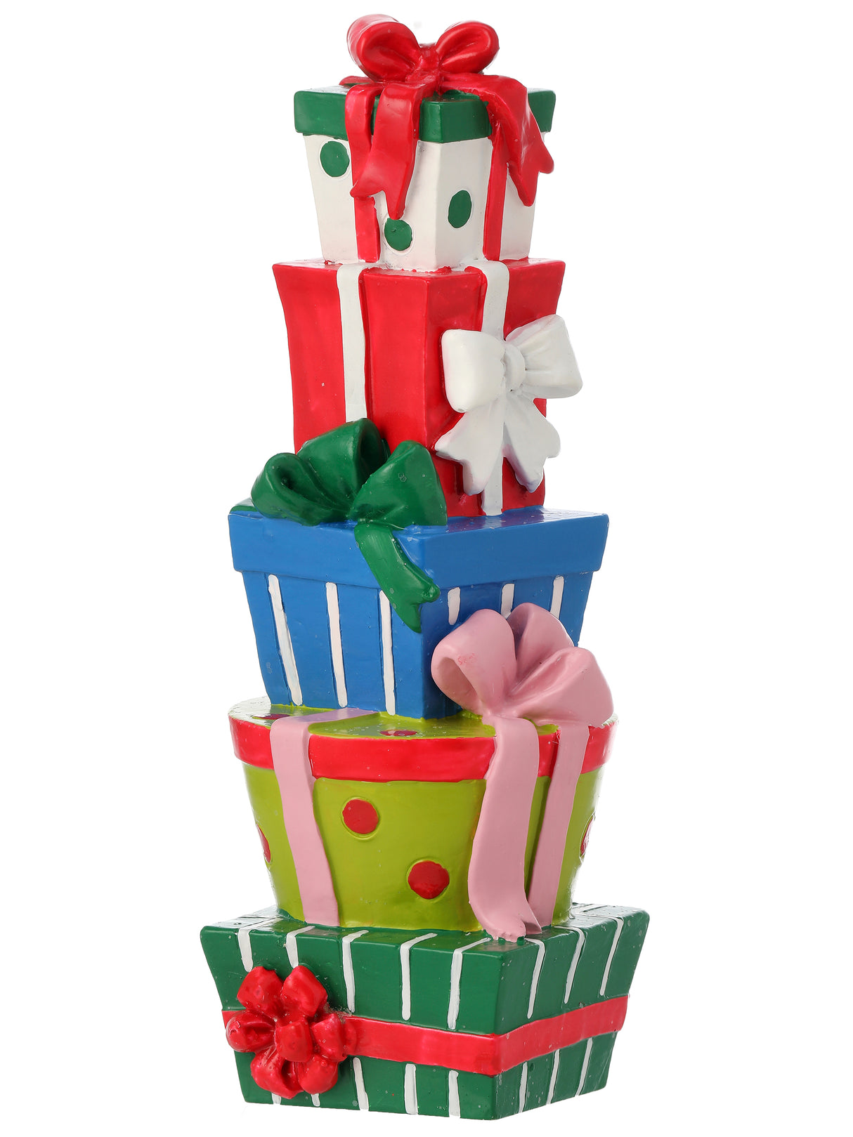 Stacked Holiday Package – Resin Tabletop Accent