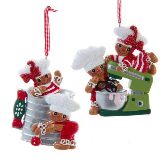 Gingerbread Mixer & Sifter Ornaments by Kurt Adler