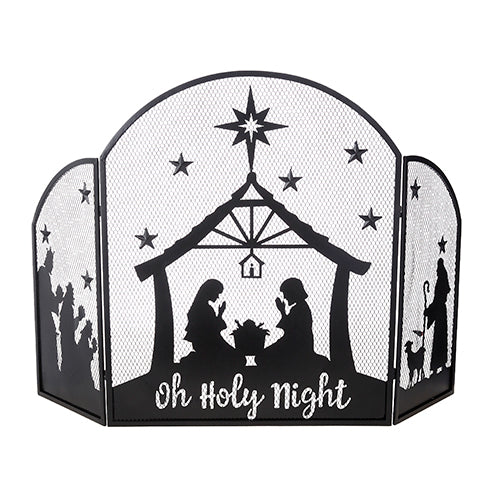 Iron Nativity Fireplace Screen – RAZ Imports