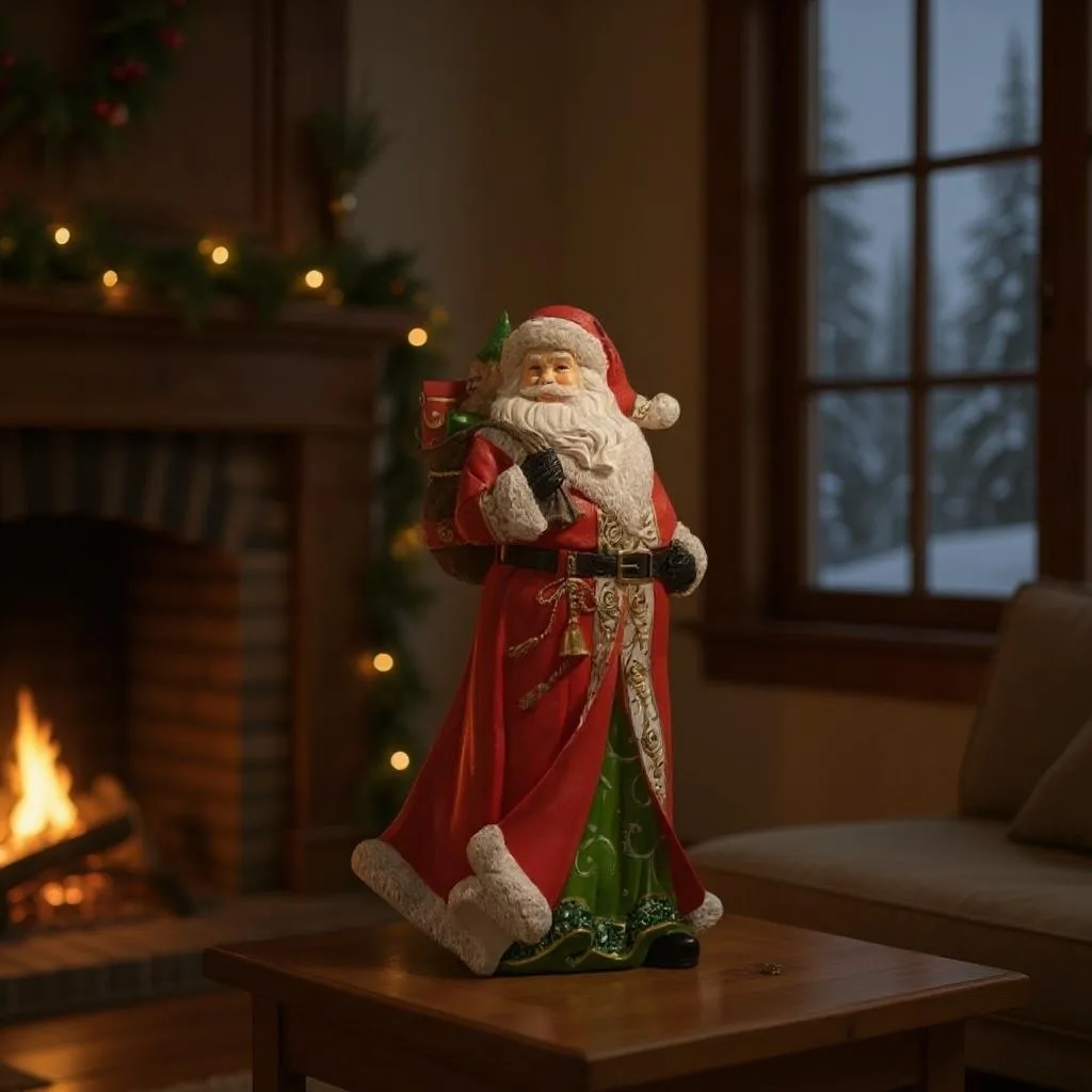 Christmas Traditions Santa Figurine