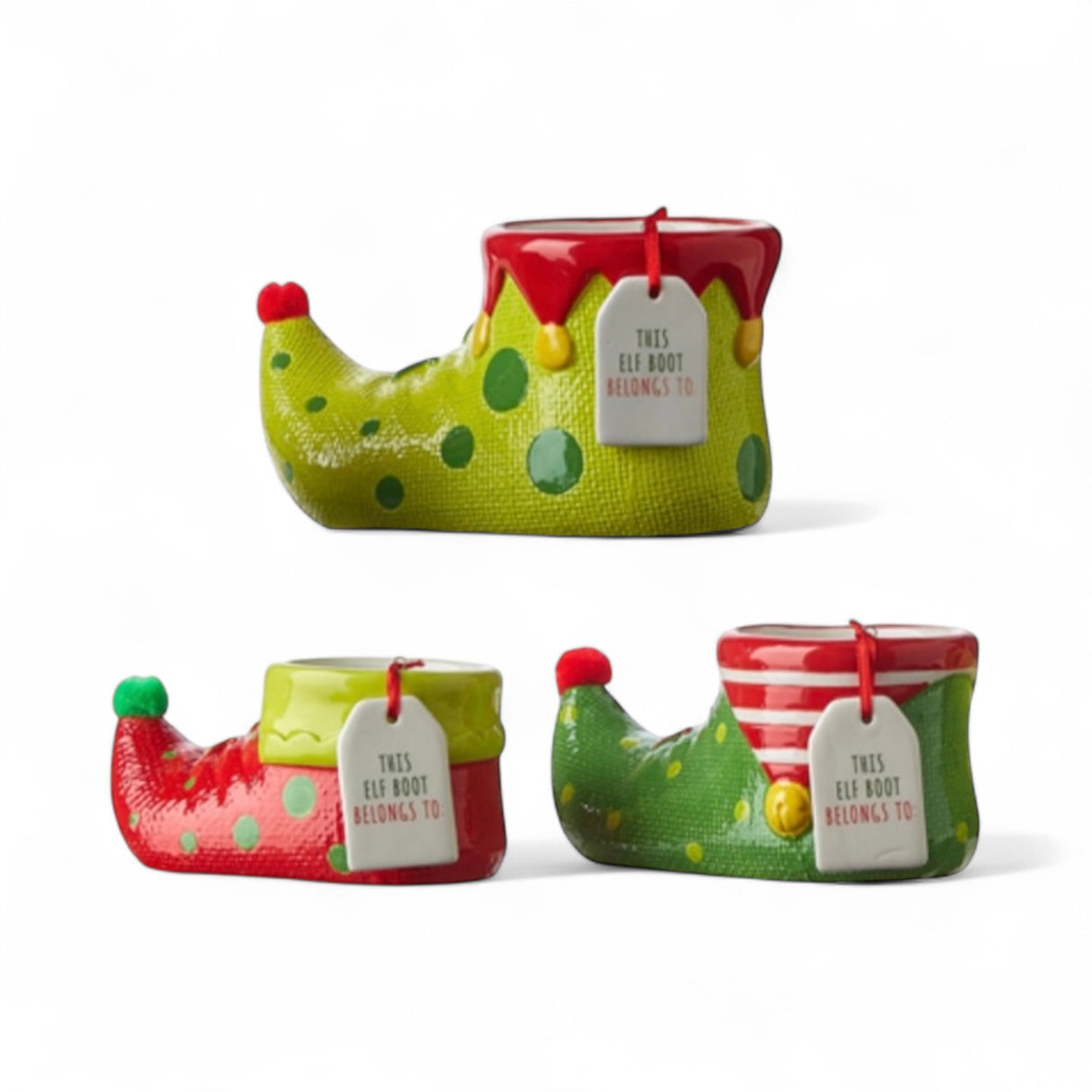 Whimsical Elf Boot Container