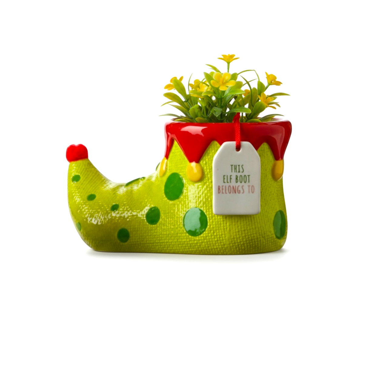 Whimsical Elf Boot Container
