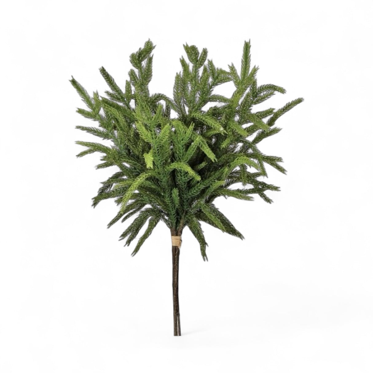 17" Real Touch Norfolk Pine Bundle – Two-Tone Green Faux Greenery
