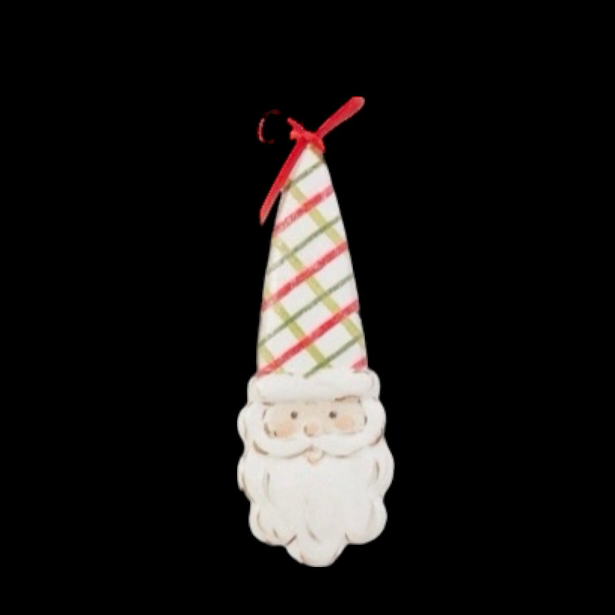 5″ Patterned Santa Ornaments