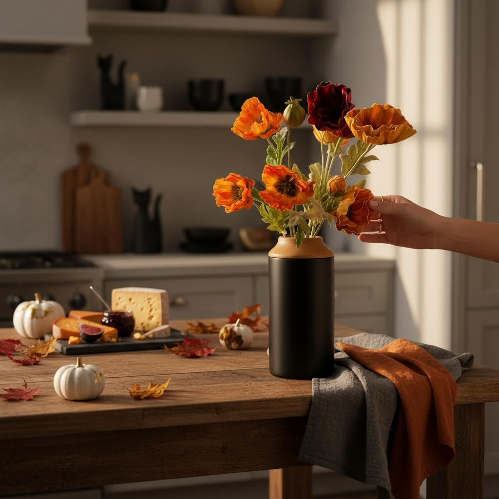 Moody Fall Poppy Stems – Ragon House Autumn Floral Collection