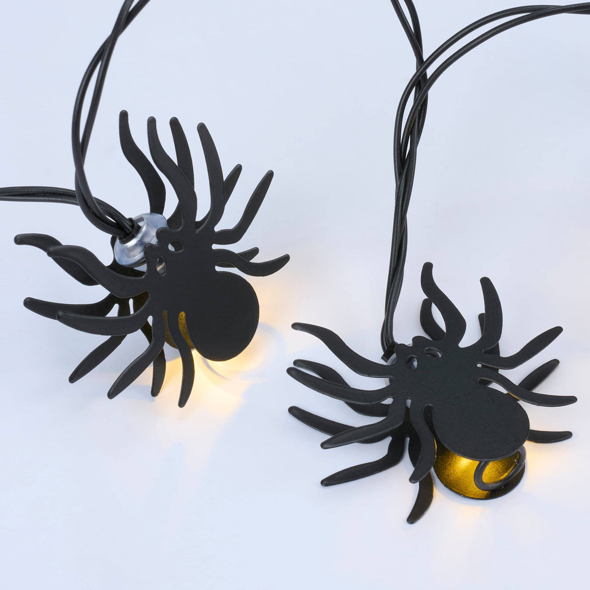 Glowing Spider String Lights – 71" Wire (Set of 10)