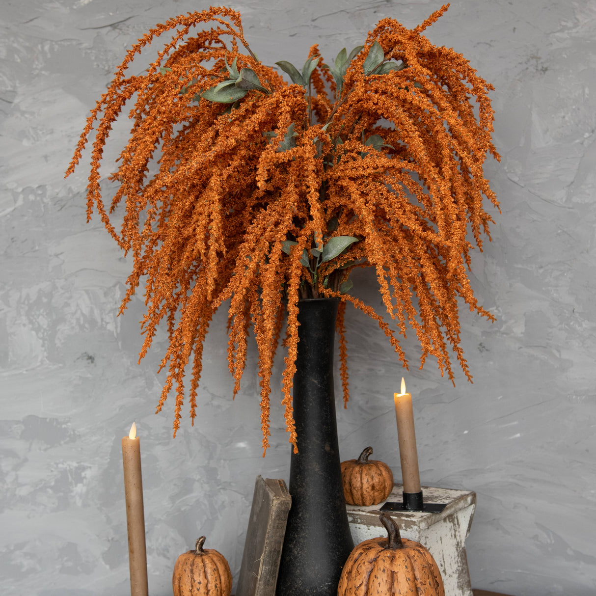 ORANGE AMARANTHUS HANGING SPRAY