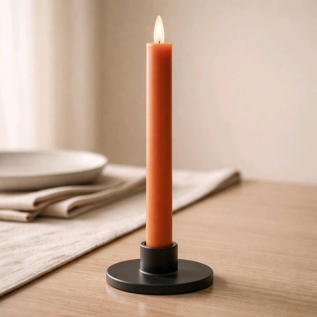 Autumn Ember Glow Taper Set – 10" (Set of 2)
