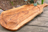 Olive Wood Carving & Serving Board with Juice Rim – Made in Germany by Olivenholz-Erleben
