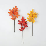 Colors of Fall Leaves Spray Set of 3 – Faux Autumn Foliage for Seasonal Arrangements