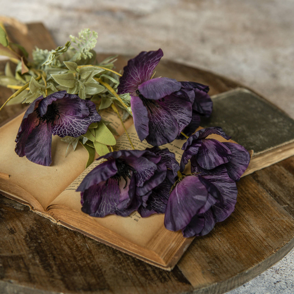 22″ Dark Purple Poppy Bush – Ragon House