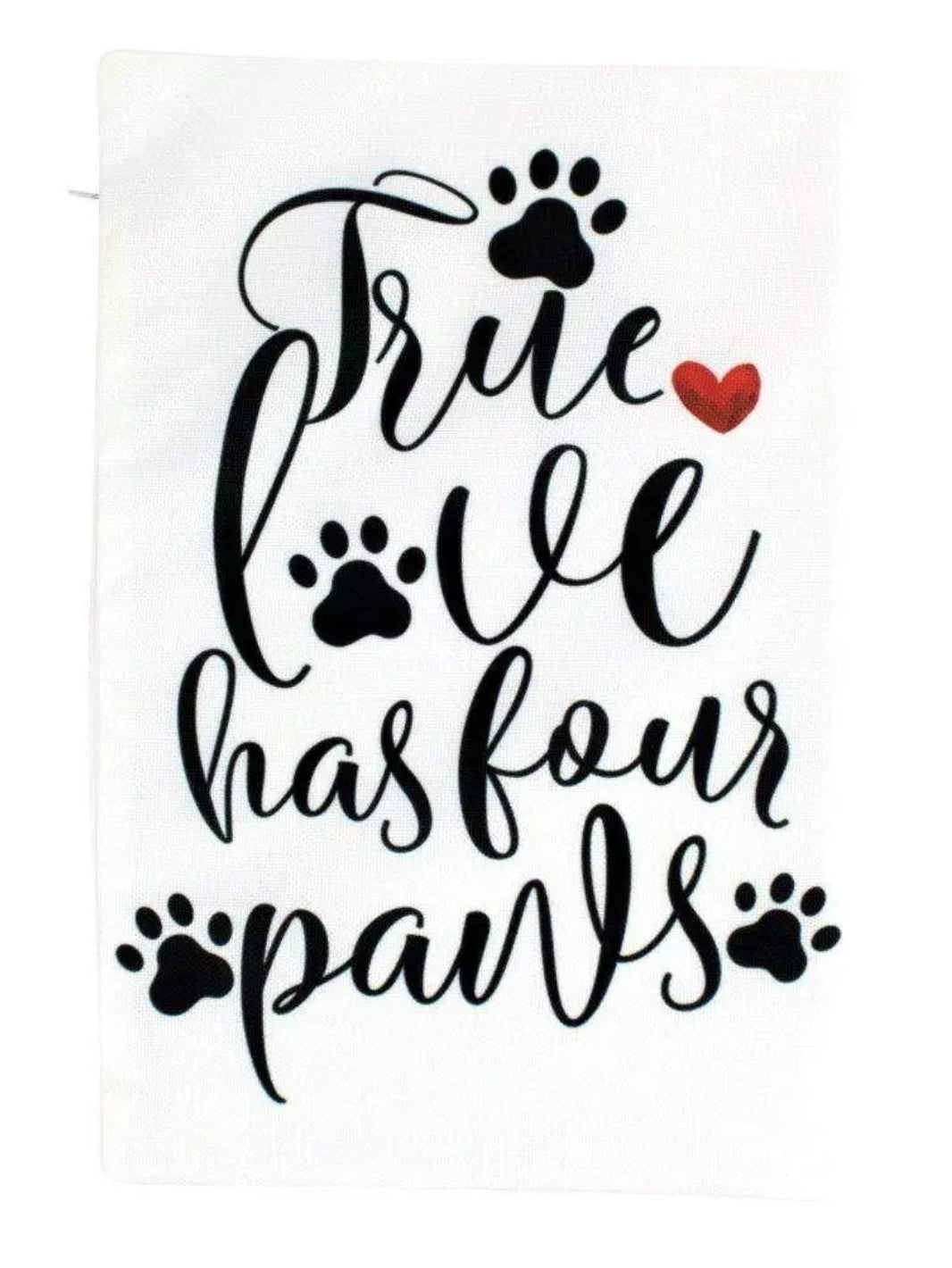 True Love Paws Pillow Cover – 12" x 18" by UniikPillows