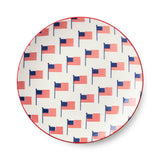 Stars & Stripes 8.75" Patriotic Porcelain Salad Plate – Choose Your Design