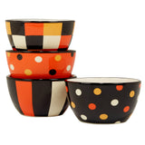 Certified International Halloween Bowls – Retro Patterned Fall & Halloween Snack Bowls (Sold Individually)