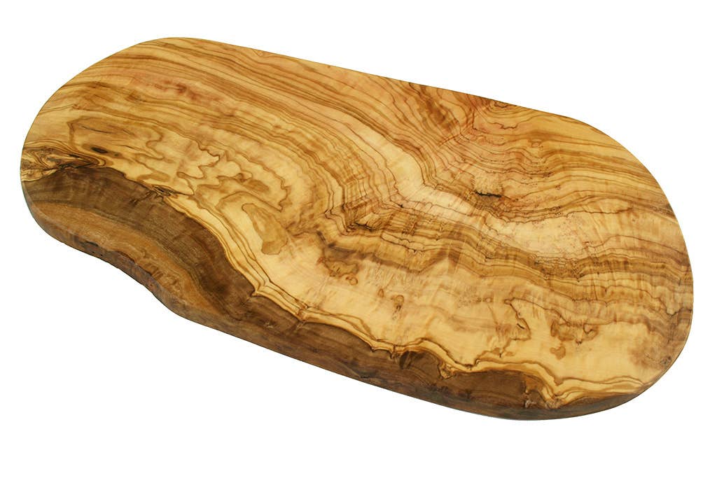 Natural Edge Olive Wood Cutting Board – Made in Germany by Olivenholz-Erleben