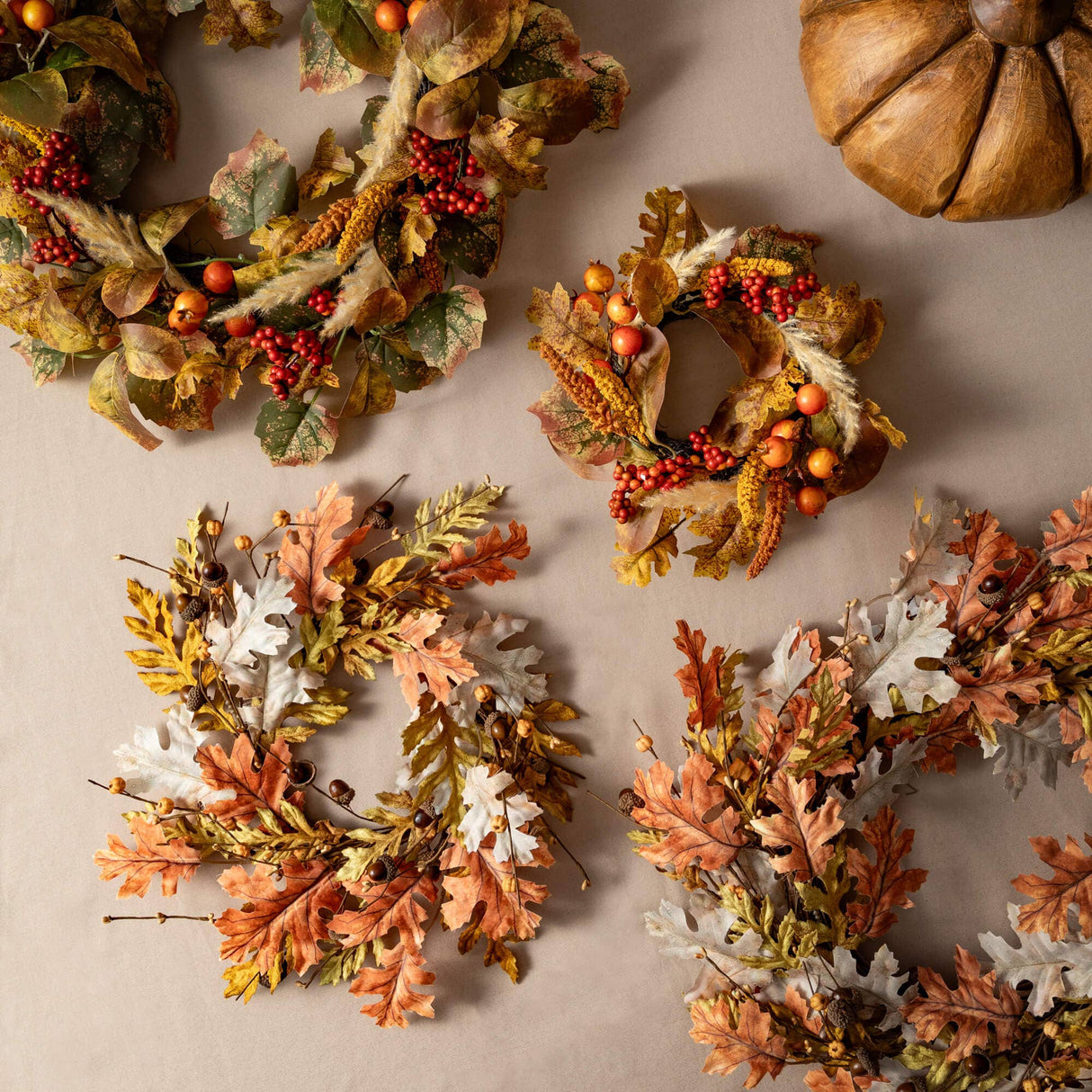 4.5" Fall Mixed Ring – Multicolor Accent Candle Ring