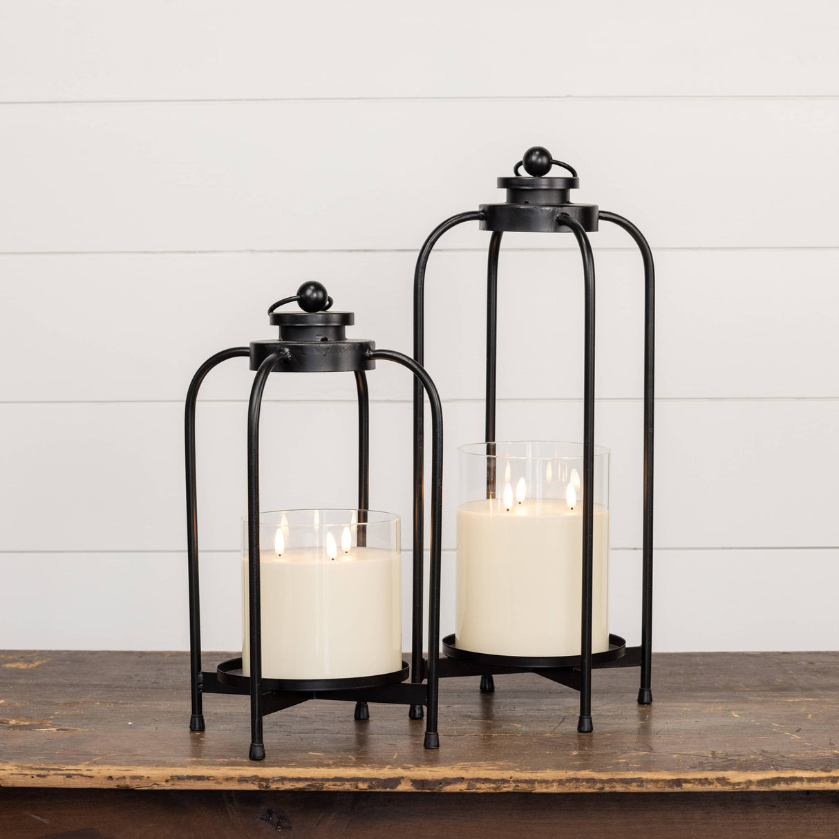 Carmen Lantern – 16.75″ Metal Candle Holder