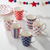 Stars & Stripes 14oz Patriotic Porcelain Mug – Choose Your Design