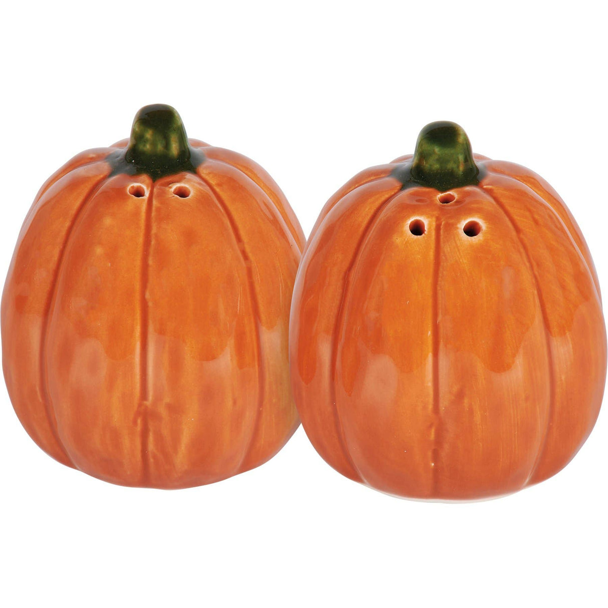 Pumpkin Stoneware Salt & Pepper Shaker Set – Fall Table Décor