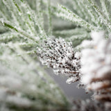 Long Snowy Pine Spray – Winter Greenery by Sullivans Home Decor