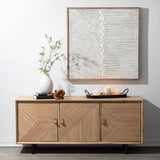 Oblong Wood & Seagrass Tray