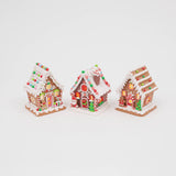 Lighted Gingerbread Houses – 6.5" (Three Styles Available)